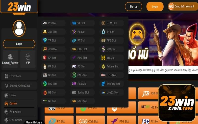 Casino online hợp tác cùng nhiều đơn vị uy tín