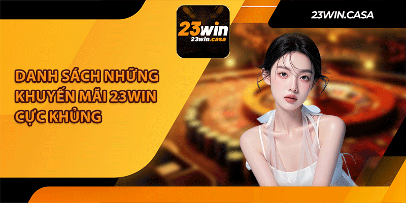 Danh Sách Những Khuyến Mãi 23Win Cực Khủng